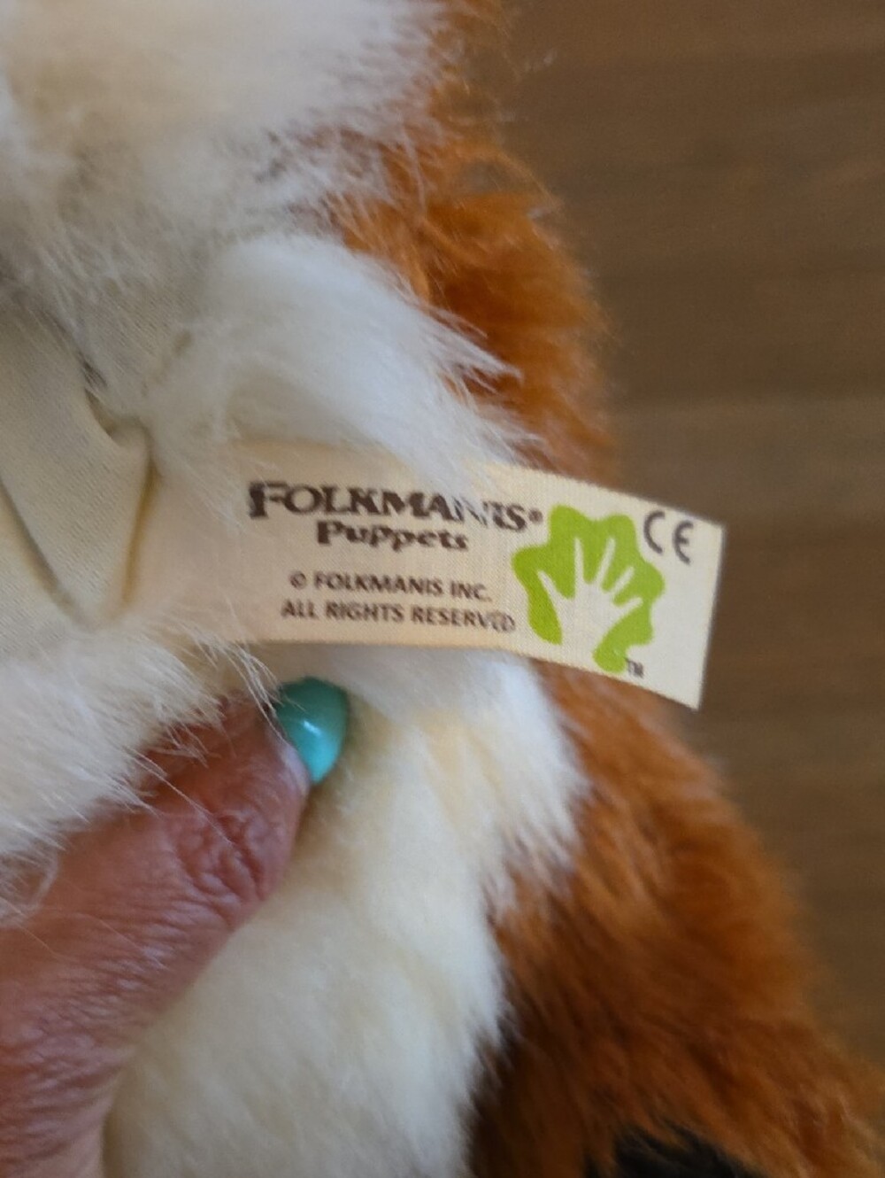 Folkmanis Plush Red Fox Hand Puppet- Orange, White & Black Soft Stuffed - Picture 6 of 9